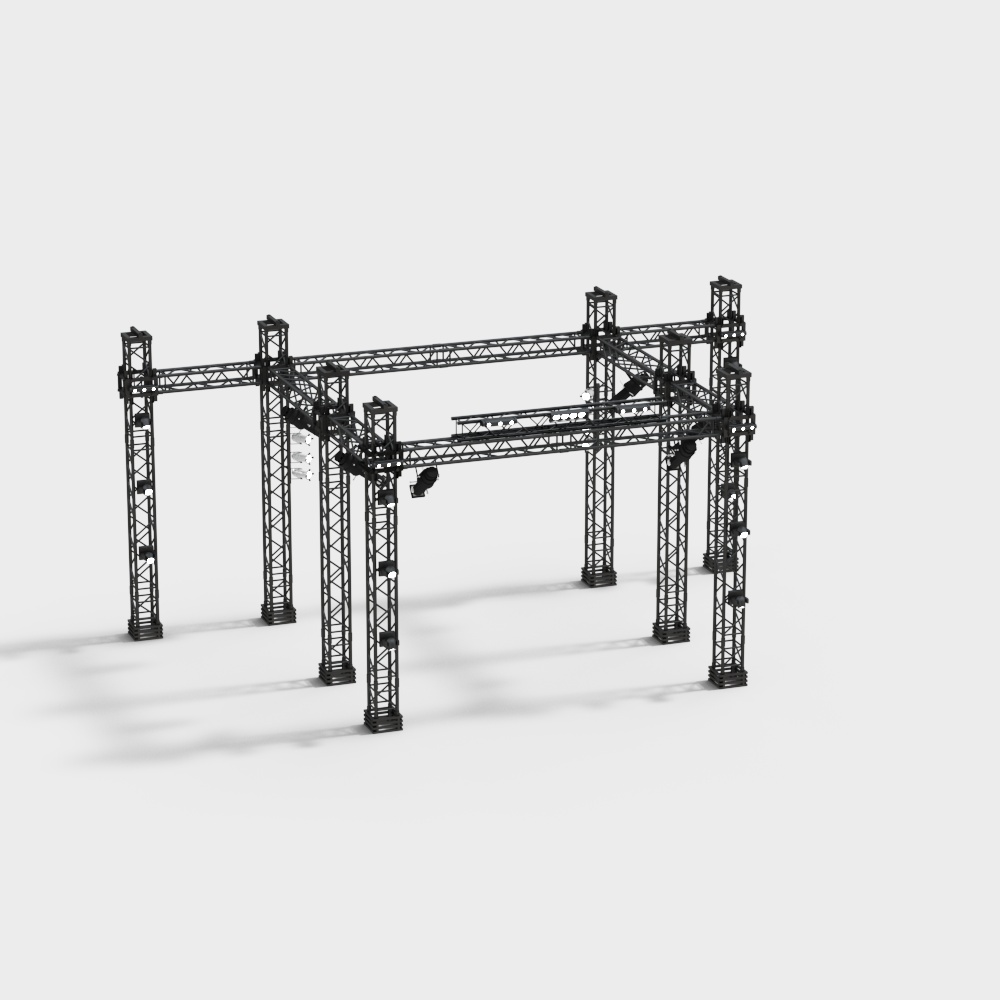 Low-Polygon Industrial Aesthetic 3D model