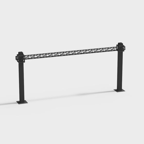 Industrial Style Crane 3D Model for Creative Projects