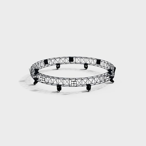 Ring Stage Low-Poly 3D model