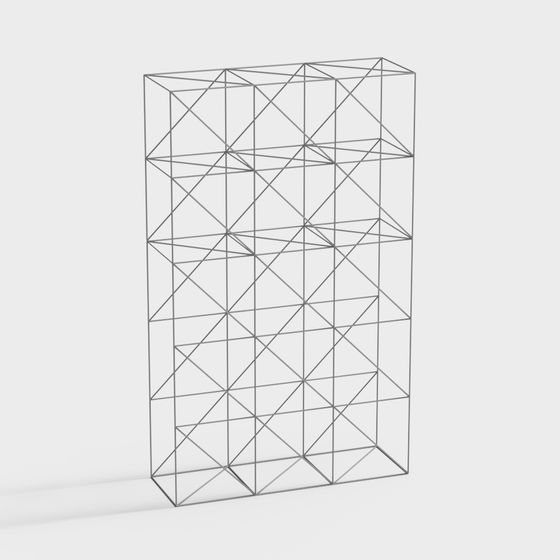 Geometric Tower 3D Model