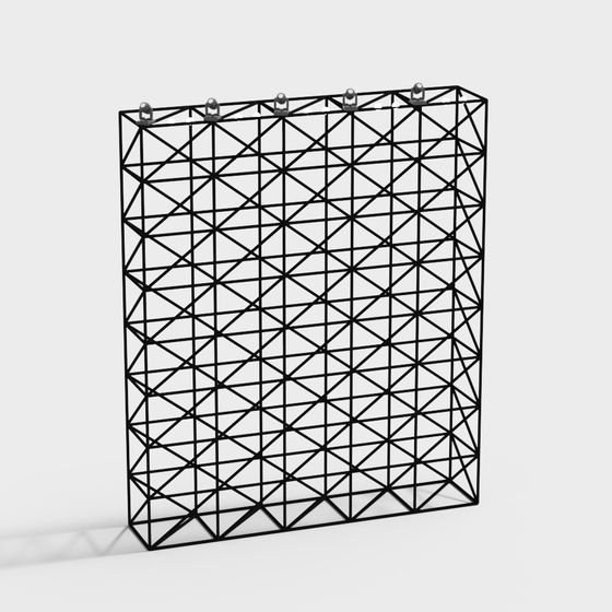 Stylish Geometric Grid Framework 3D model