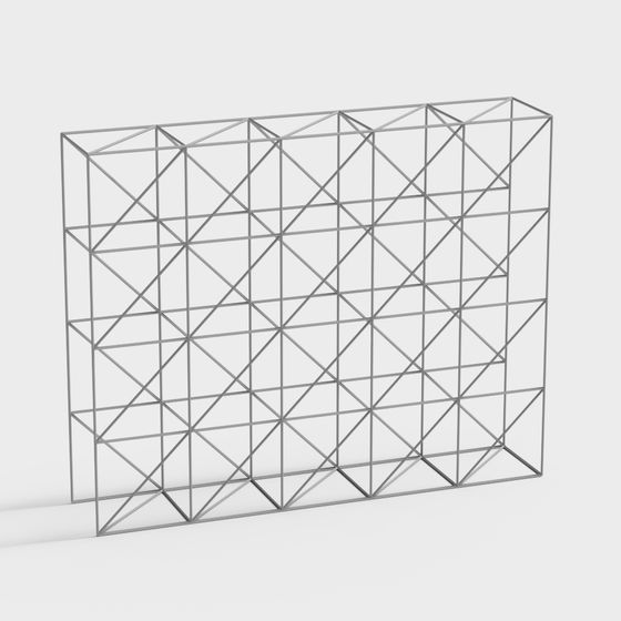 Stylish Future Grid Screen 3D model