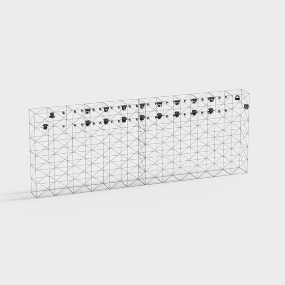 Industrial Style Shelf 3D Model