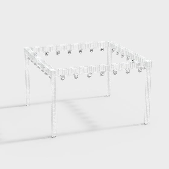 Light Grid 3D model - Minimalist Aesthetic Design