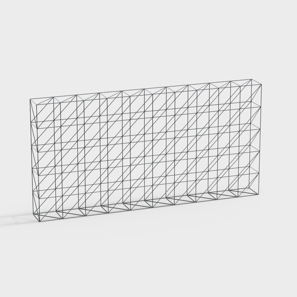 Wireframe Grid Panel 3D model