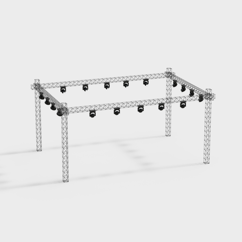 Stage Lighting Rig 3D model