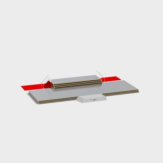 Stylish Urban Footbridge 3D model for Modern Projects