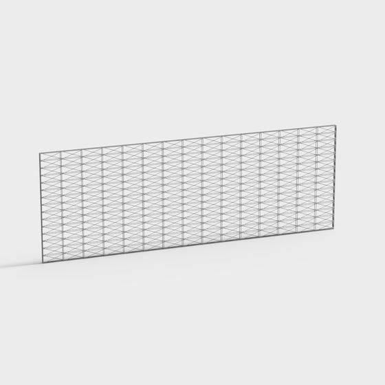 Futuristic Low-Poly Grid Screen 3D model