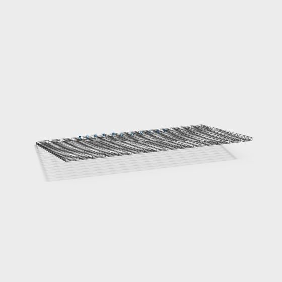 Industrial Metal Grid Rack 3D model