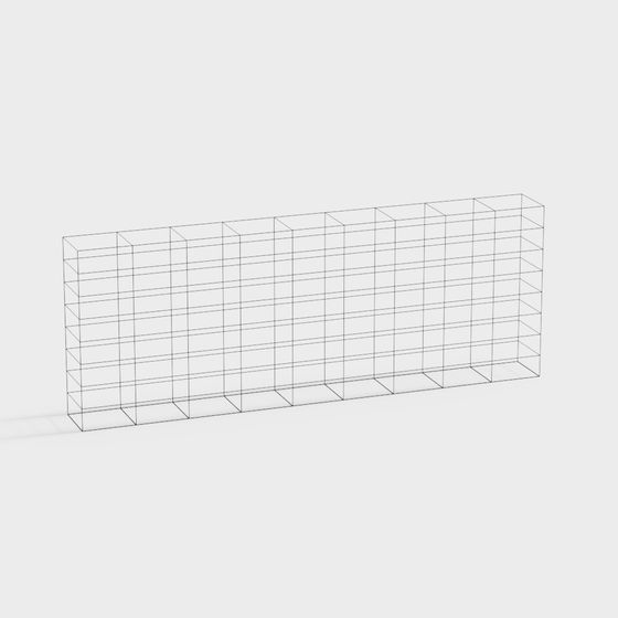 Grid Wall 3D Model