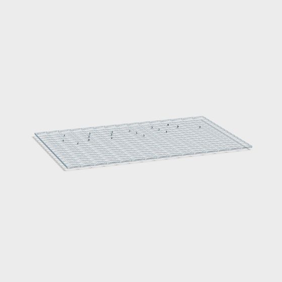 Modern Metal Grid Shelf 3D model