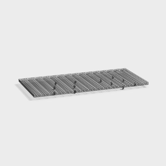 Stylish Industrial Mesh Platform 3D model