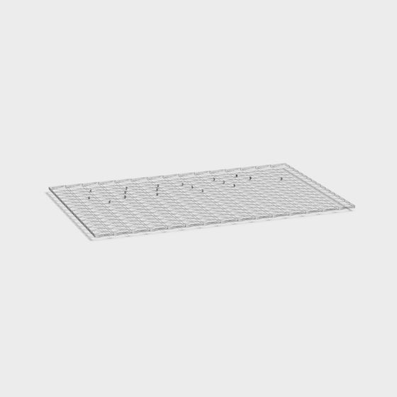Sleek Grid Shelf 3D model for Creative Spaces