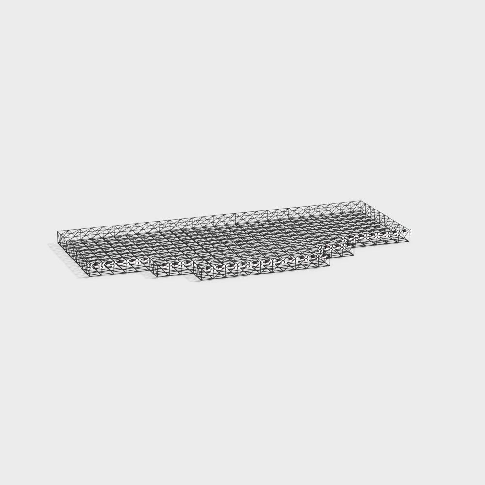 Metal Grid Floor 3D model