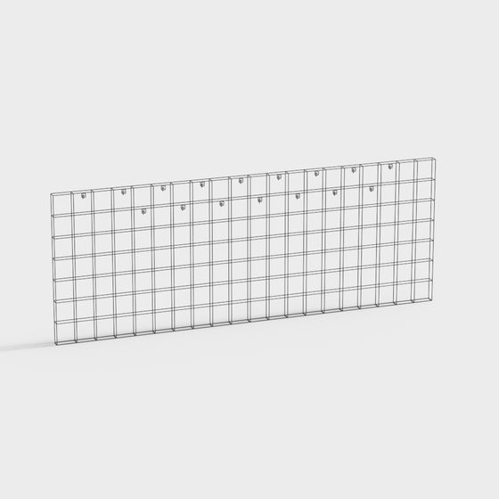 Modern Low-Polygon Grid Display Stand 3D model
