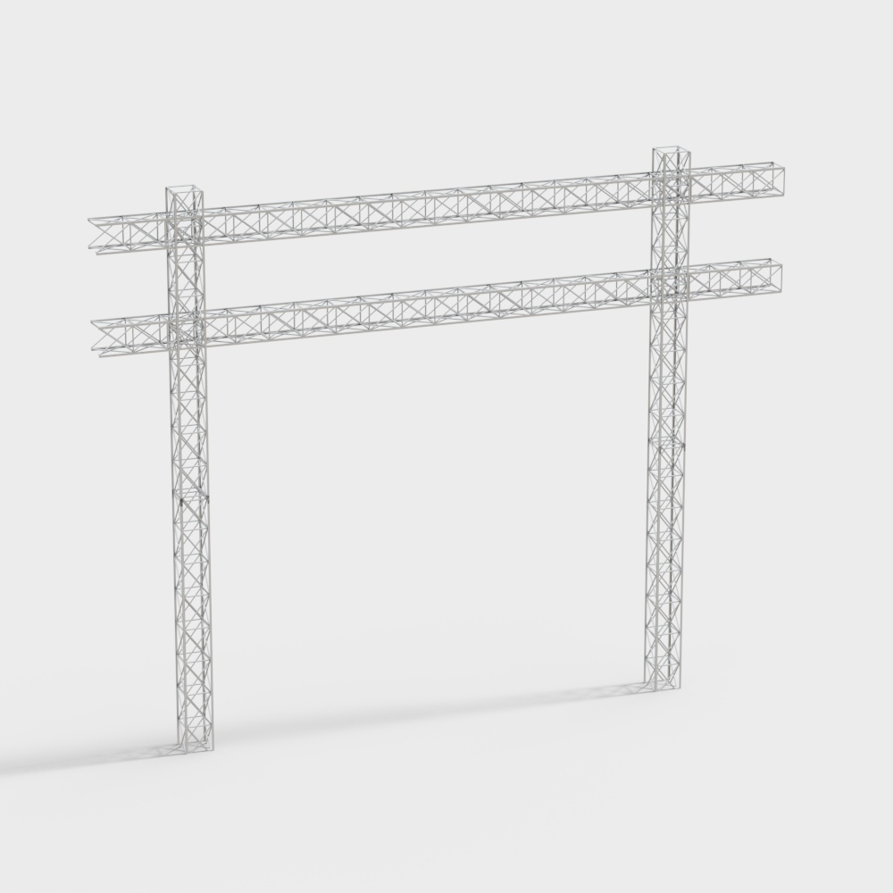 Building material stage truss