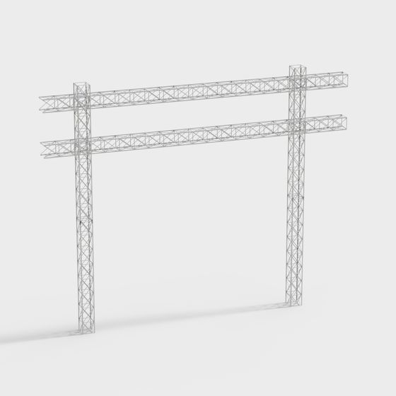 Realistic Crane Frame 3D model for Creative Projects