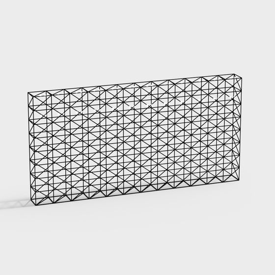 Wireframe Grid Panel 3D model