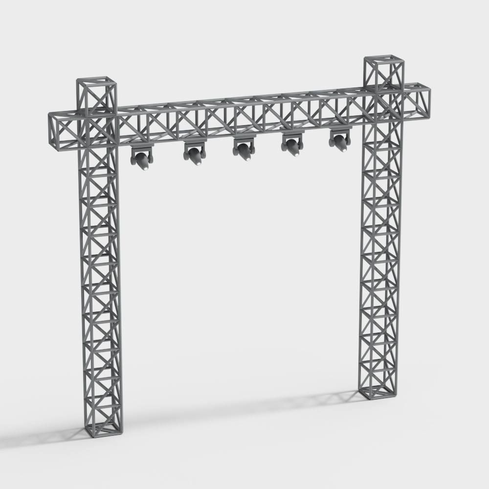 Stage Lighting Frame 3D model