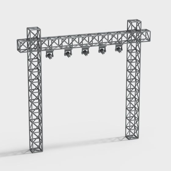 Stage Lighting Frame 3D model for Creative Projects
