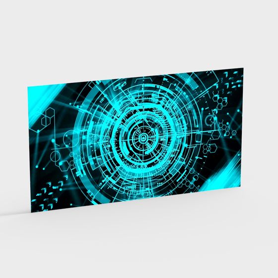 Future Eye 3D model - High Detail Low Poly Design