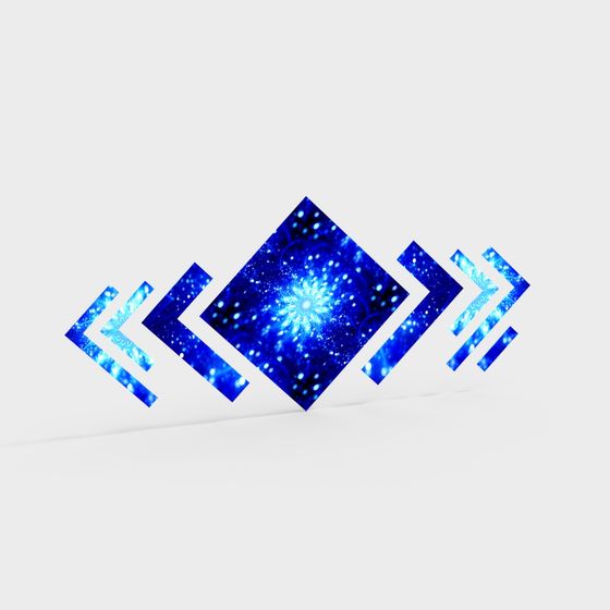 Stellar Light 3D model for Design and Animation