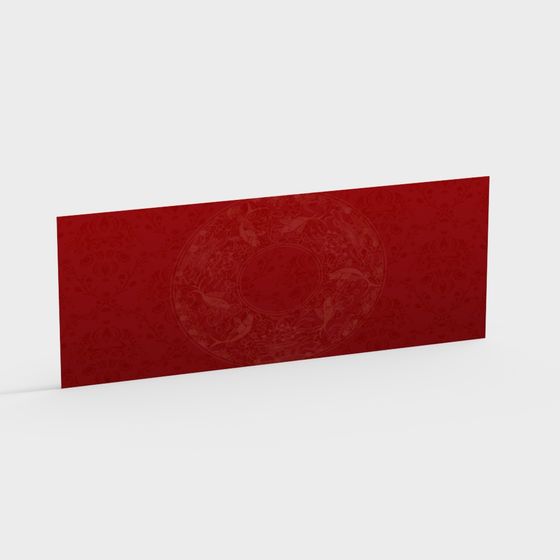 Elegant Vintage Red Carpet 3D Model for Modern Creations