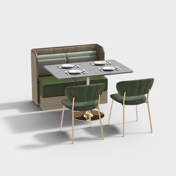 Urban Corner Dining Table 3D model