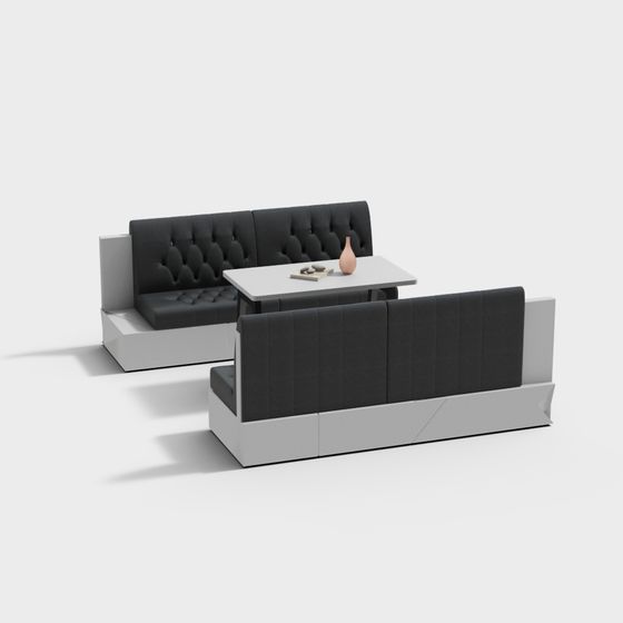 Elegant 3D Sofa Set Model for Modern Interiors