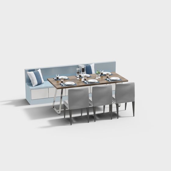 Urban Dining Table 3D model