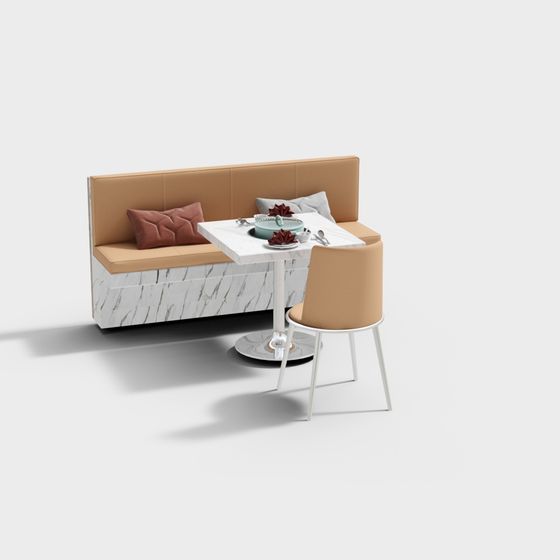 Urban Corner Café 3D model