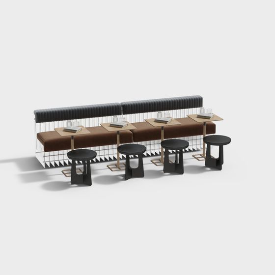 Urban Corner Cafe 3D model