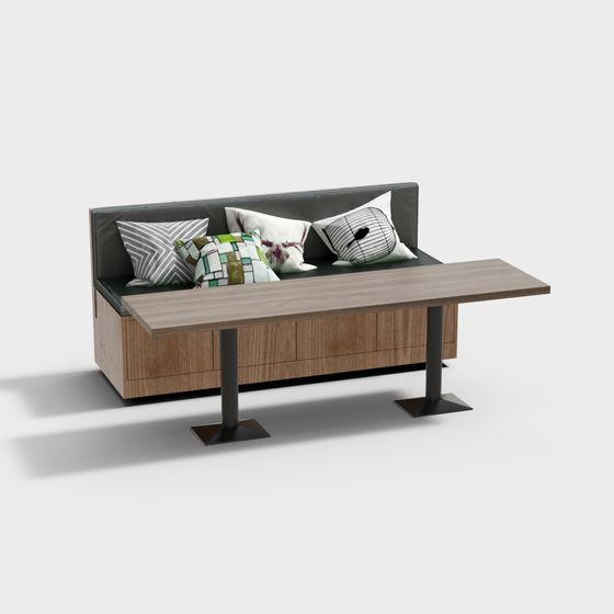 Polygonal Sofa Chair 3D Model for Modern Spaces