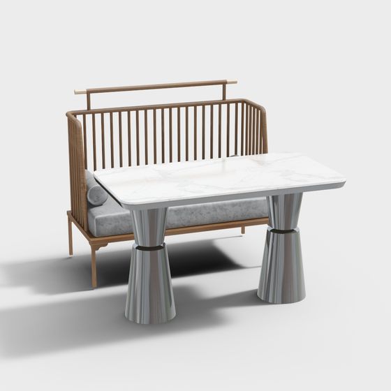 Urban Relaxation Furniture Set 3D model