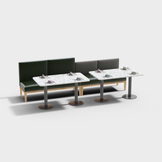 Urban Cafe Bench 3D model