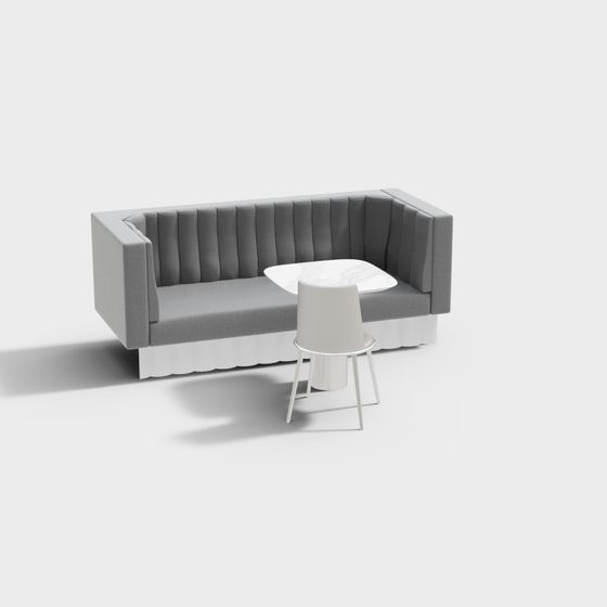 Modern Minimalist 3D Sofa Chair Model