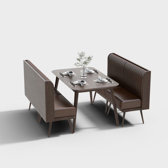 Minimalist Restaurant Corner 3D model