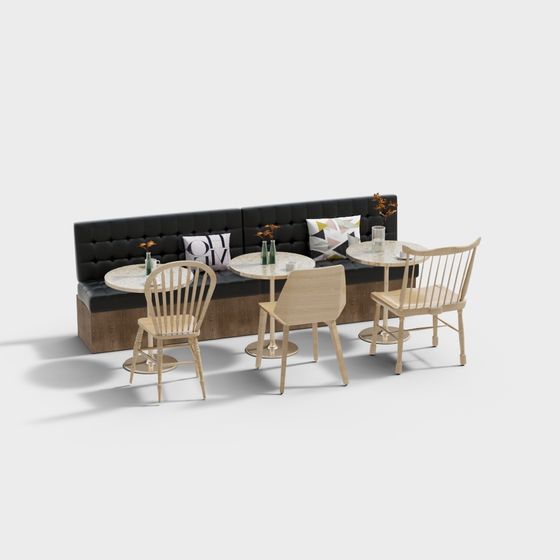Urban Coffee Corner 3D model for Relaxing Spaces
