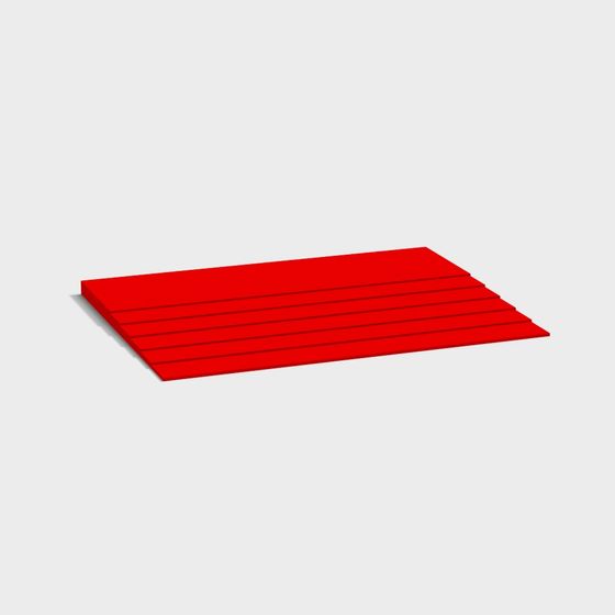 Stylish Red Roof 3D Model for Creative Projects