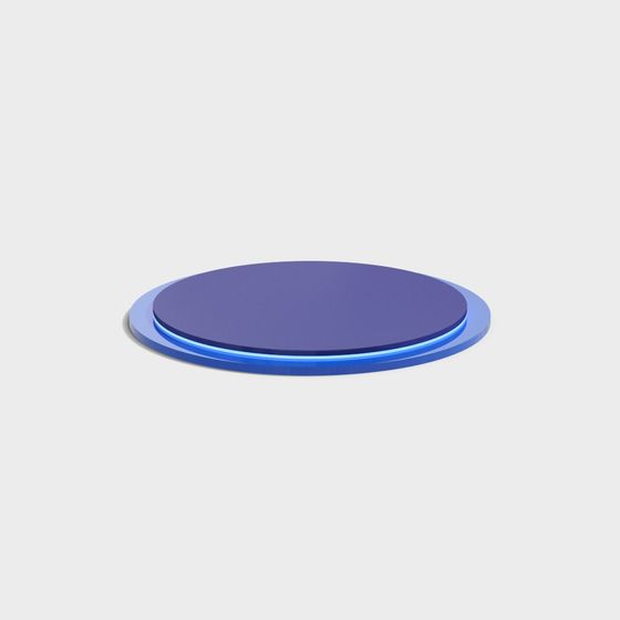 Futuristic Low-Poly Disc 3D model