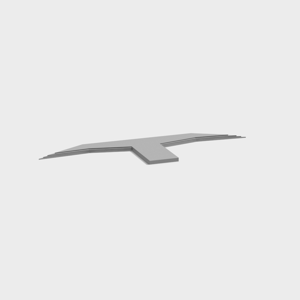 Urban Wings 3D model - Modern Low-Poly Bridge