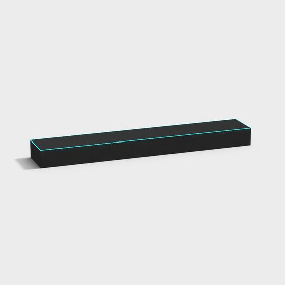Neon Edge Shelf 3D model