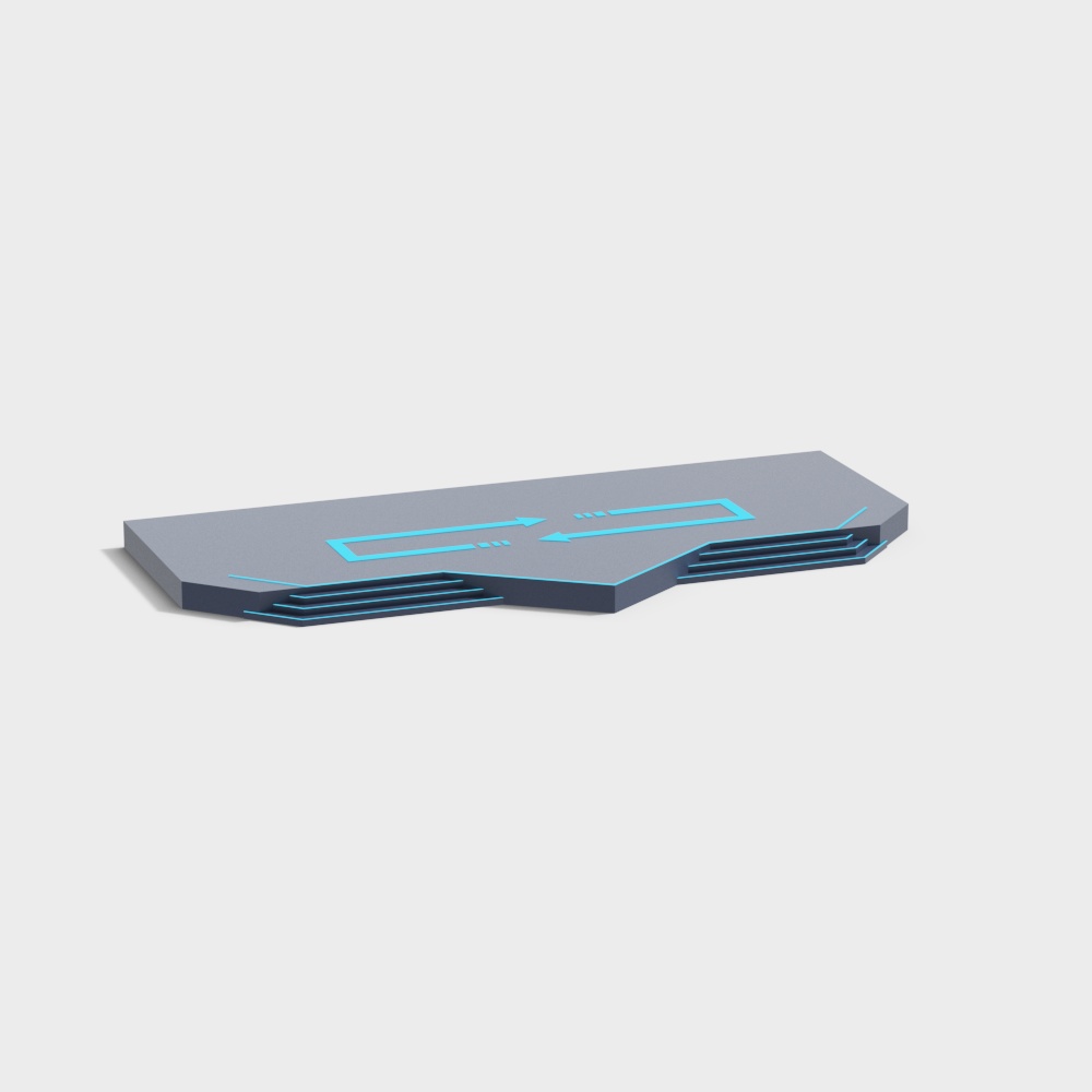 Futuristic Low-Poly 3D Model Inspired by Space Stations