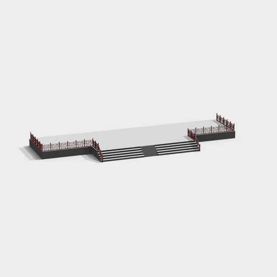 City Steps 3D model for Creative Projects