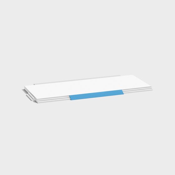 Minimalist Bookshelf 3D model