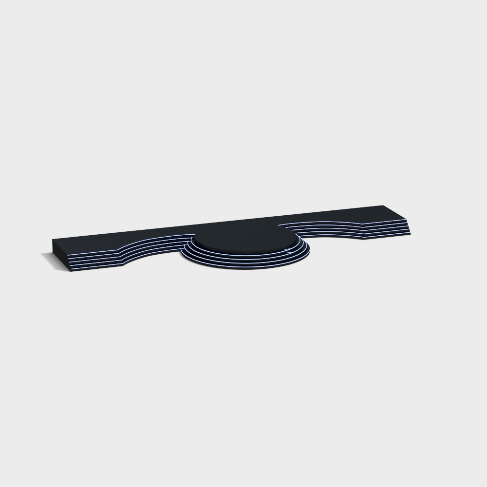 Wave Podium 3D Model