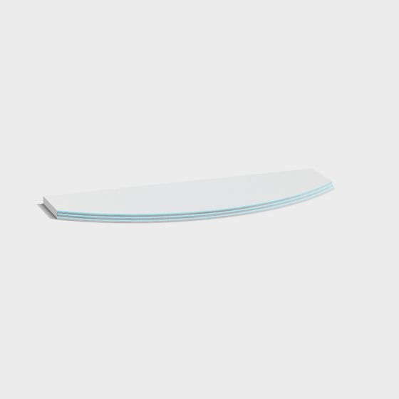 Minimalist Curved Surface 3D model for Modern Design