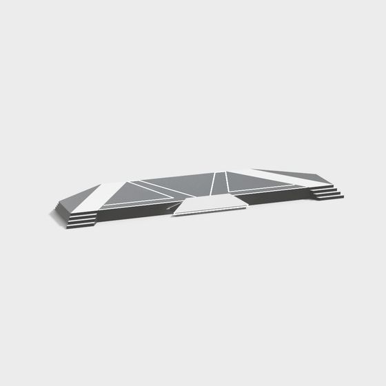 Futuristic Floating Platform 3D model