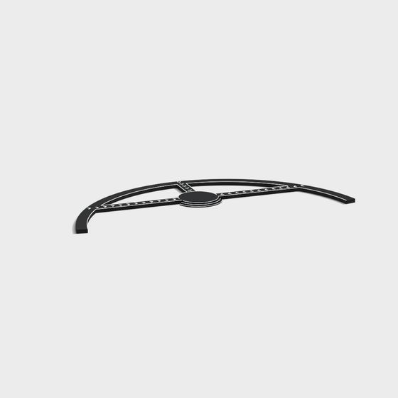 Curved Decorative Strip 3D model