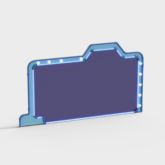 Folder Frame 3D model - Unique Low Poly Design